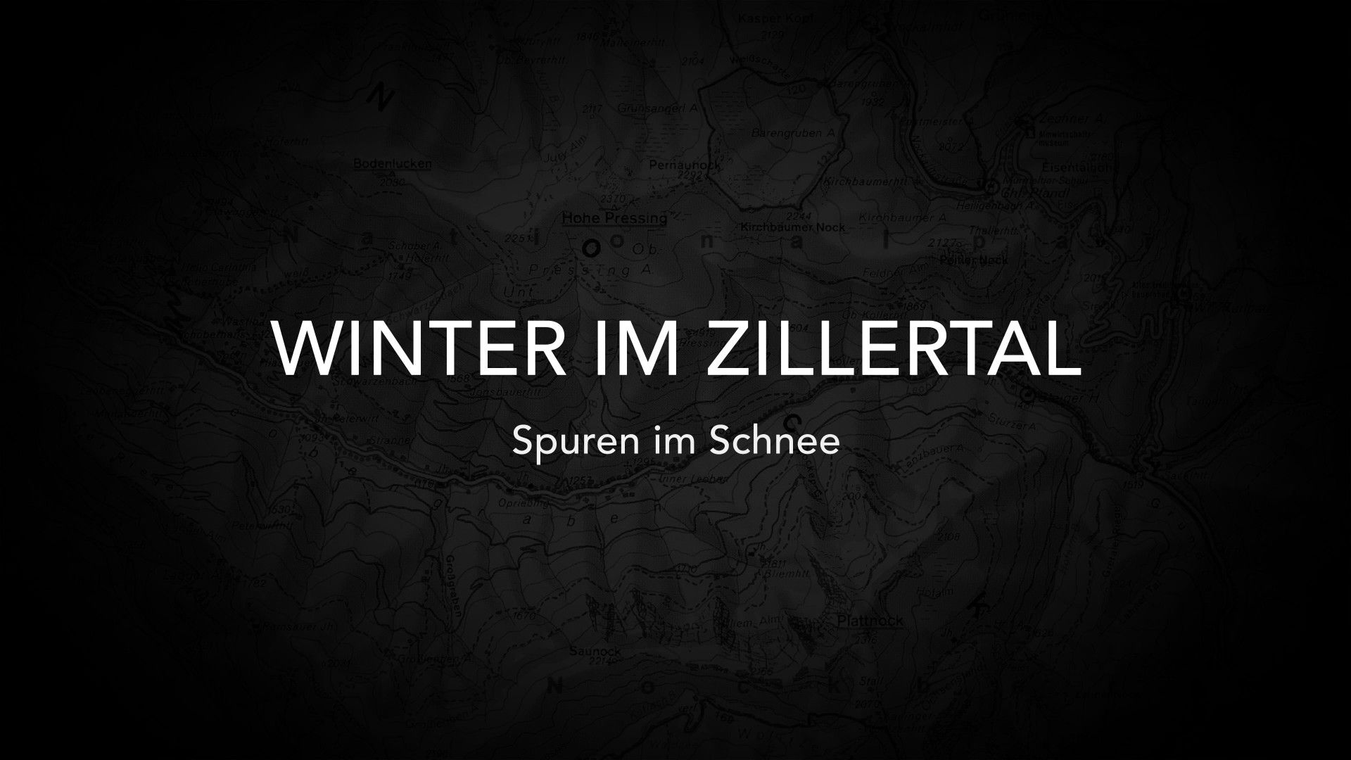Winter im Zillertal - Spuren im Schnee
