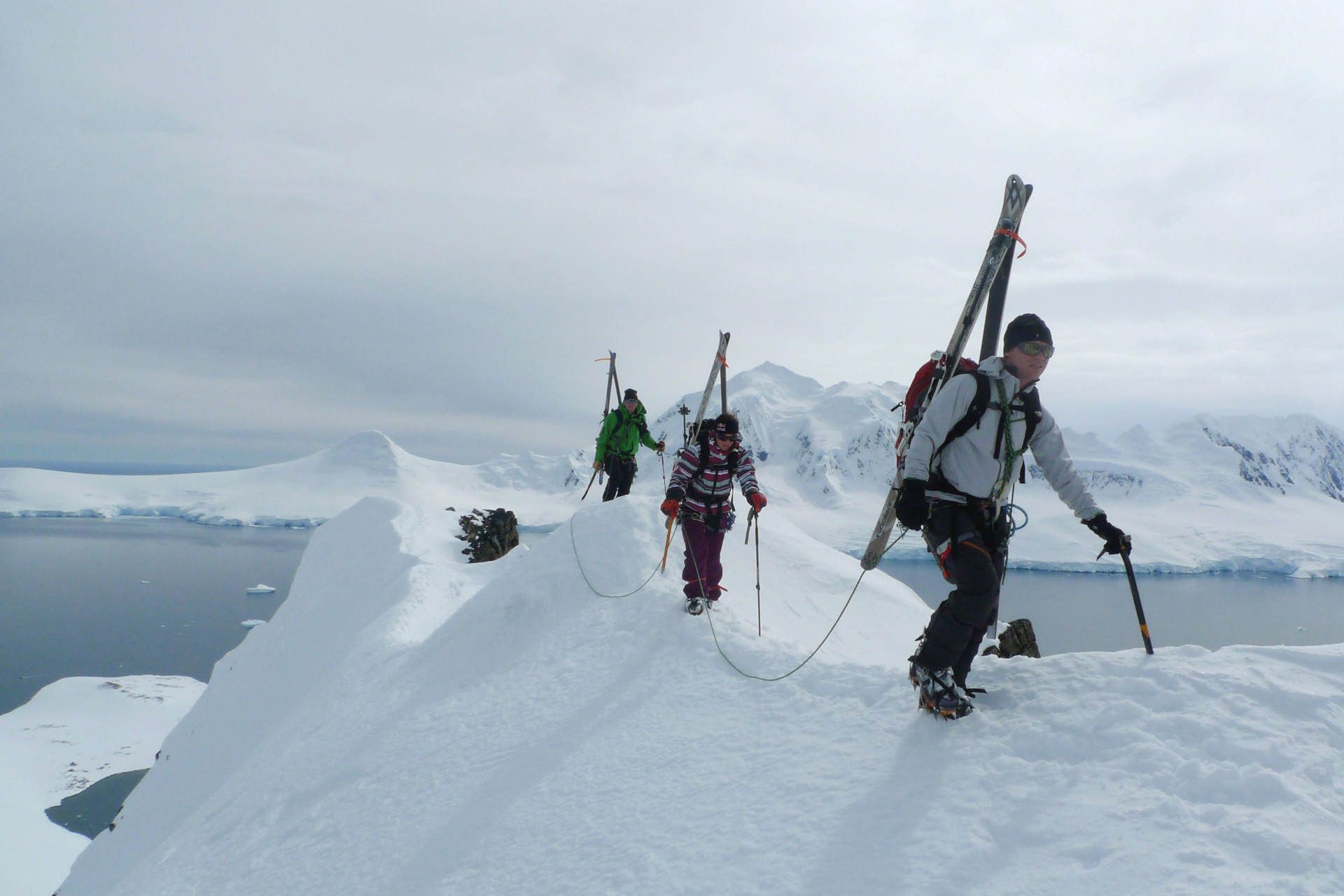 Skifahren in der Antarktis