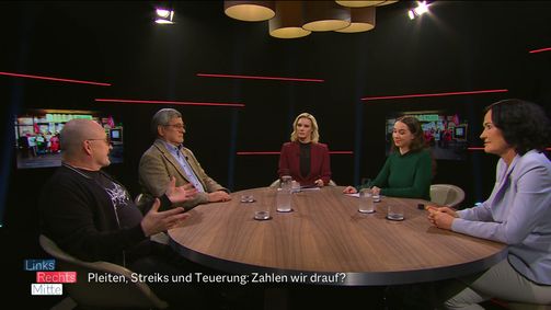 Links. Rechts. Mitte - Duell der Meinungsmacher Staffel 3 Folge 37: Signa, Streiks und Teuerung: Zahlen wir die Zeche der Politik?