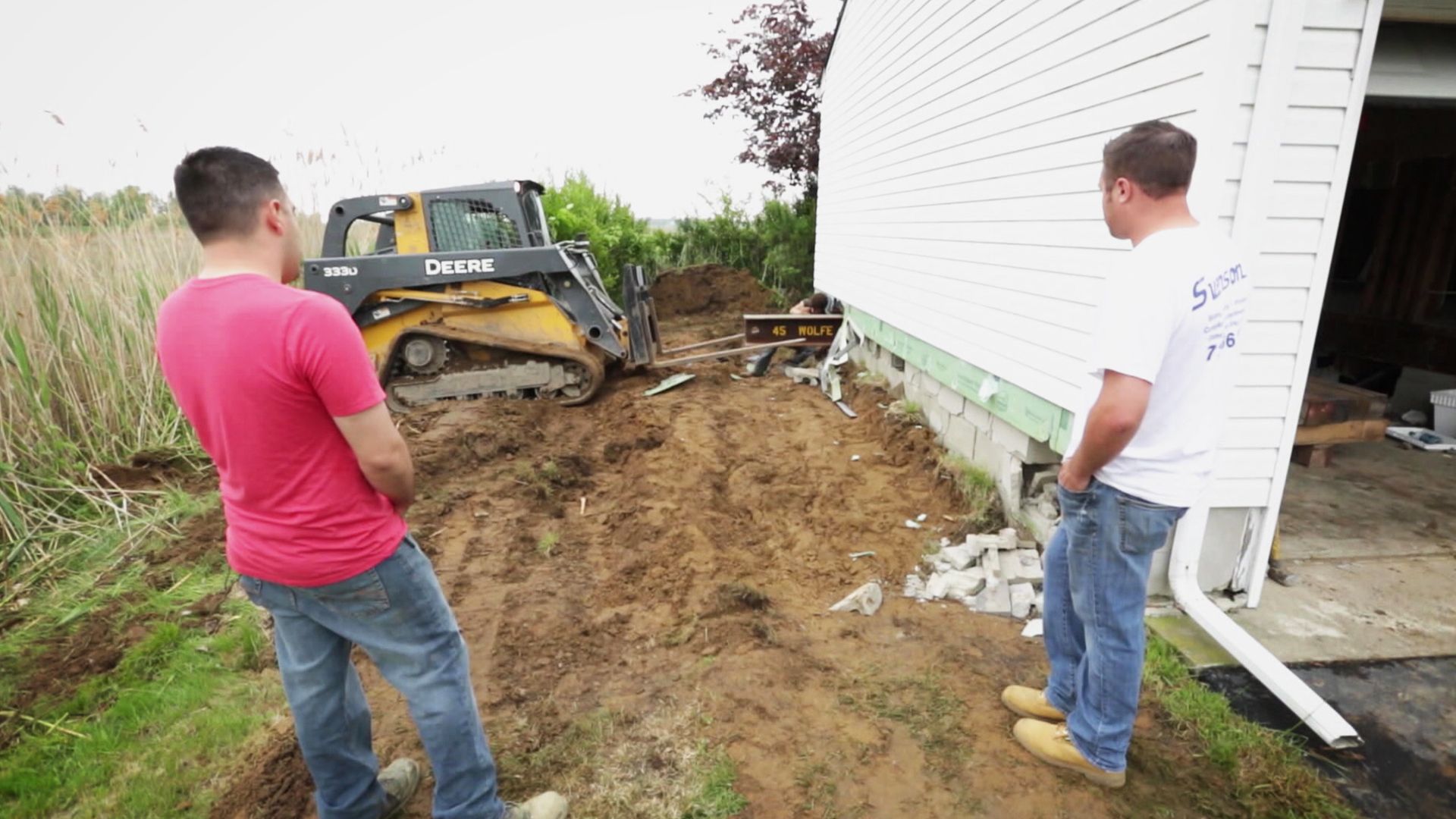 Hausanhebung nach Hurrikan