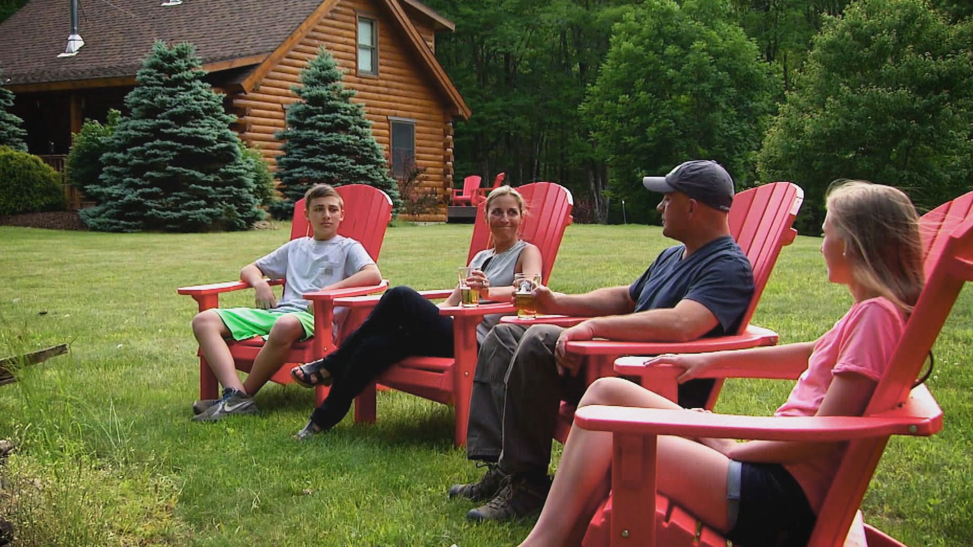 Viel Holz in der Hütte
