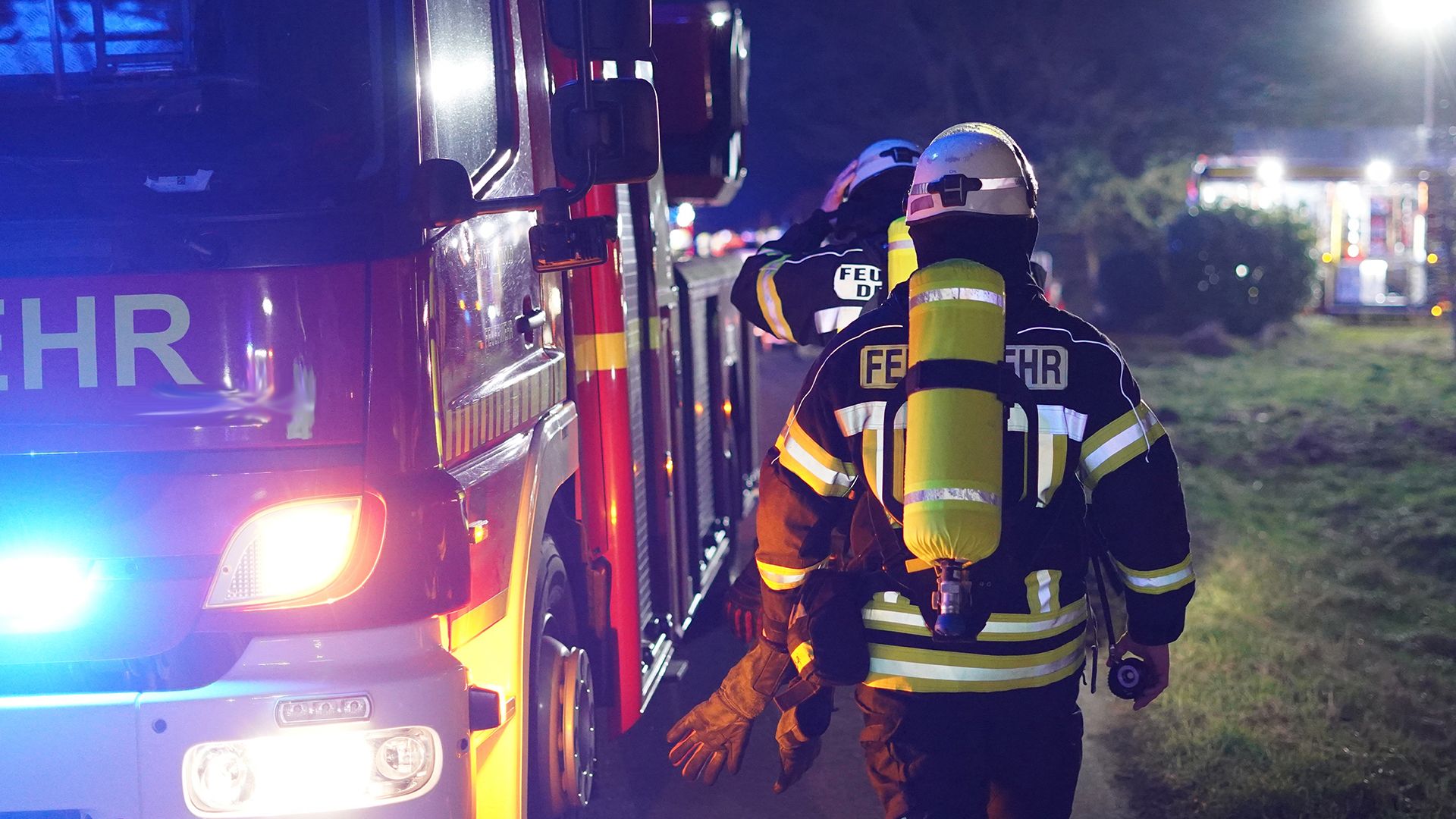 112: Feuerwehr im Einsatz