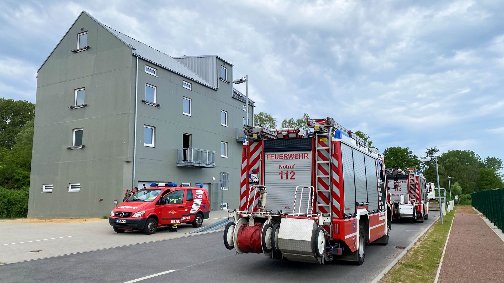 Feuer im Container