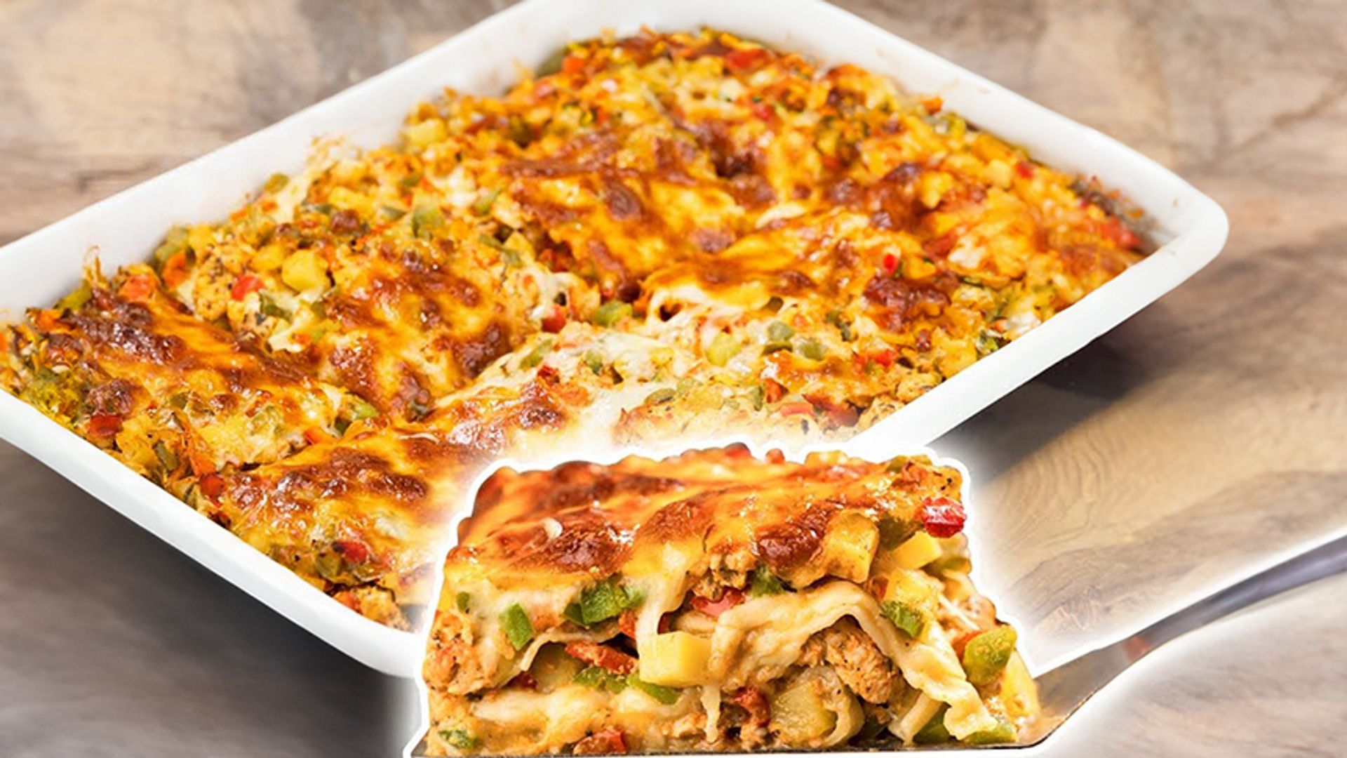 schnelle Hähnchen Gemüse Lasagne aus dem Backofen /leckeres Rezept für die ganze Familie ? (Ramadan)