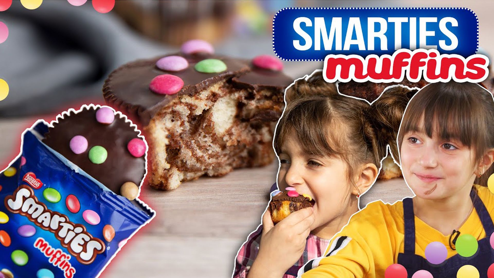 Smarties Muffins selbstgemacht mit den Kids / Marmorkuchen Muffins / Original trifft Sally