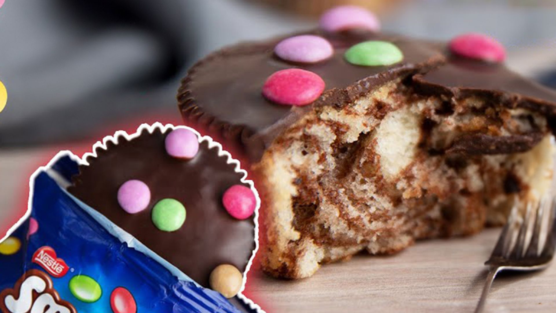 Smarties Muffins selbstgemacht mit den Kids / Marmorkuchen Muffins / Original trifft Sally