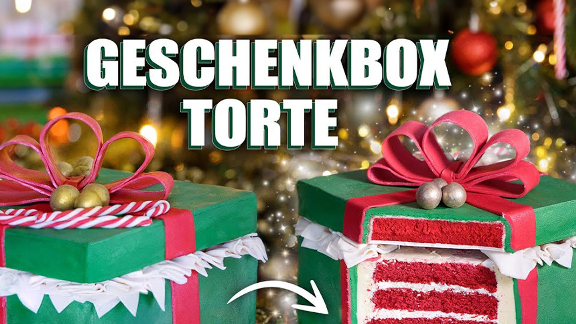 Alle Jahre wieder - eine Weihnachtstorte / christmas cake/ Motivtorte Geschenkbox