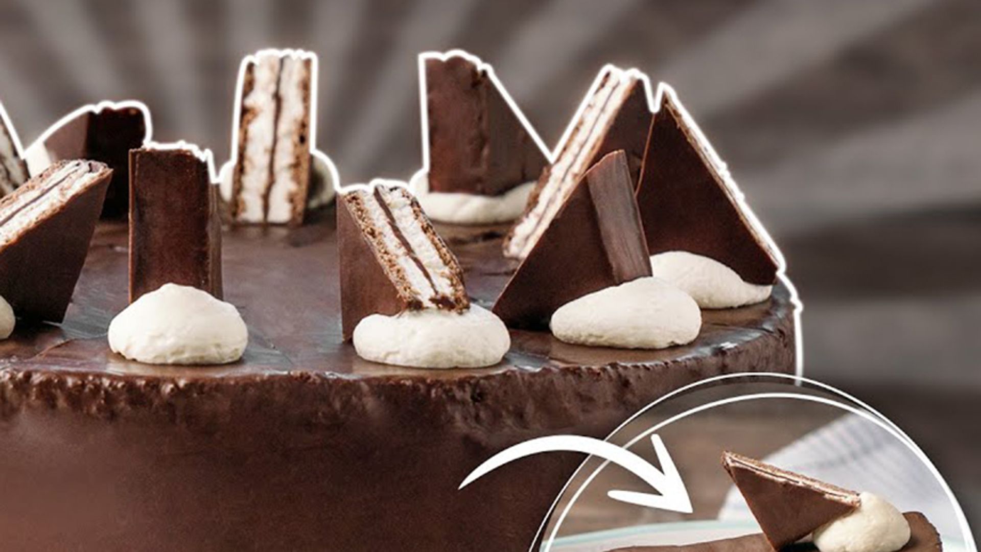 Kinder Pingui Torte / chocolate cake / Schokoladentorte mit Sahnecreme / Sallys Welt