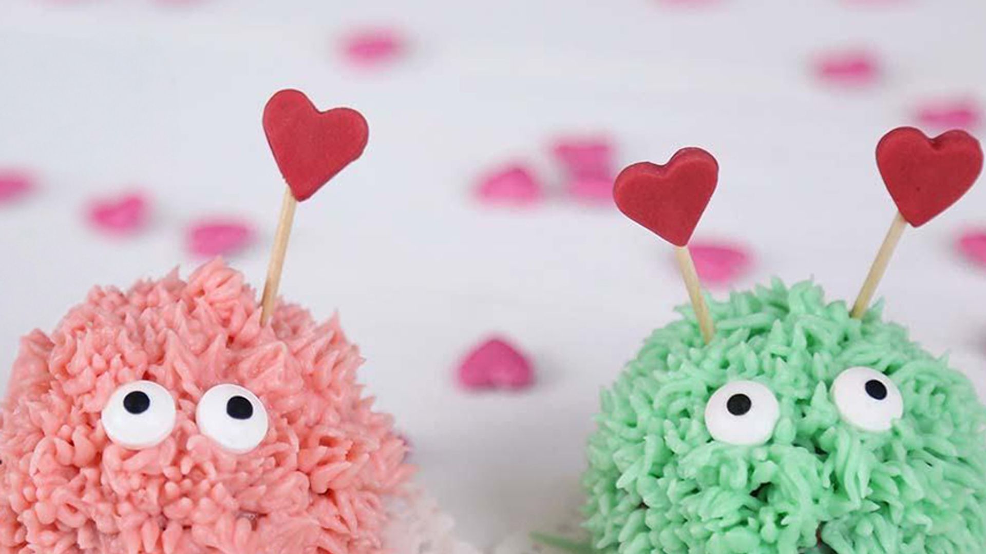 Valentinstags-Muffins - kleine süße Puschel zum Verschenken 