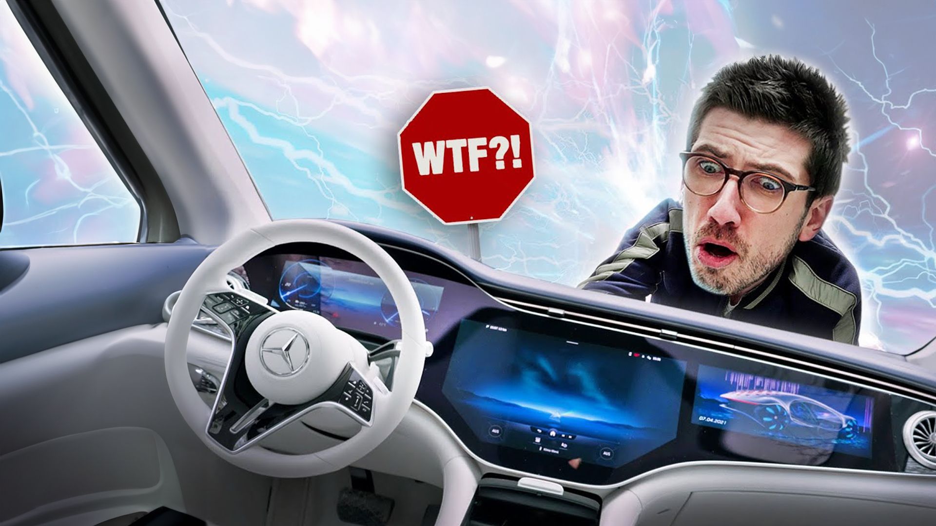 DAS ist der Mercedes EQS - Mehr Display als Auto?