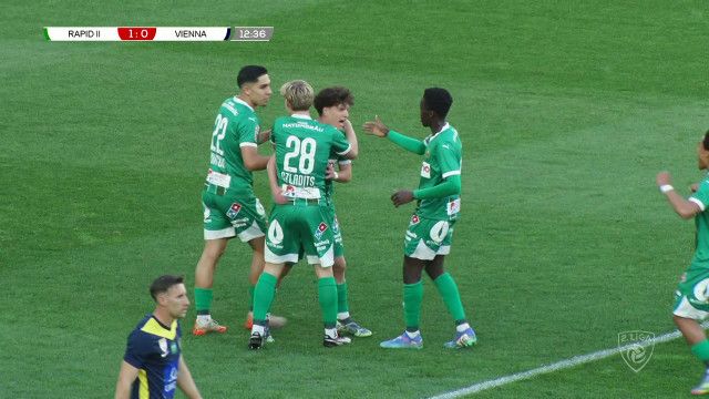 Fußball 2. Liga: Rapid II - Vienna