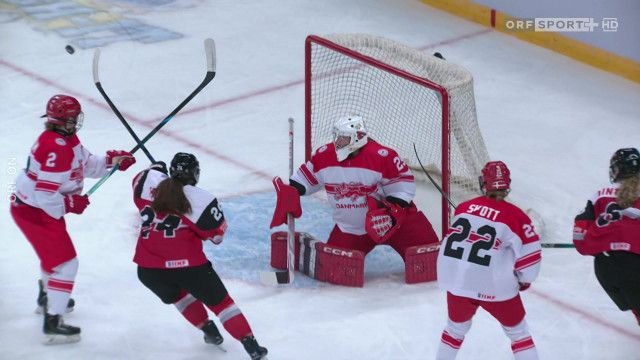 Eishockey Frauen-WM: Österreich - Dänemark, Highlights
