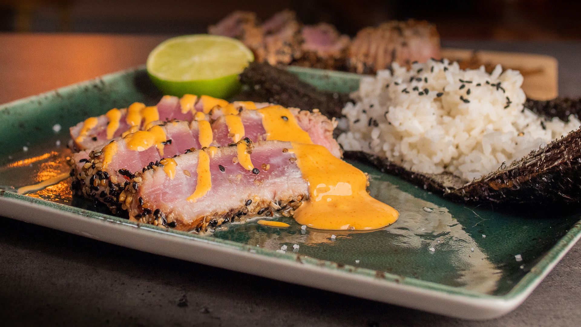 Sesam-Thunfisch mit Kartoffelpüree | Asiatisches Rezept