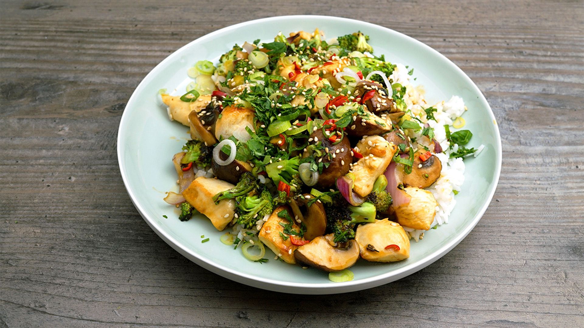 Schneller Hühner-Wok