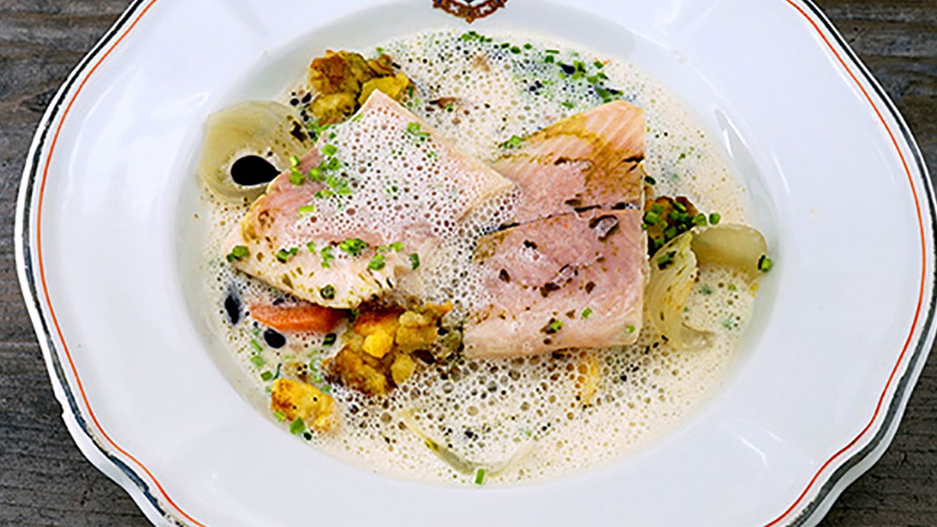 Steirische Klassik - Seeforelle / Erdäpfelsterz mit Grammeln / Stosuppe