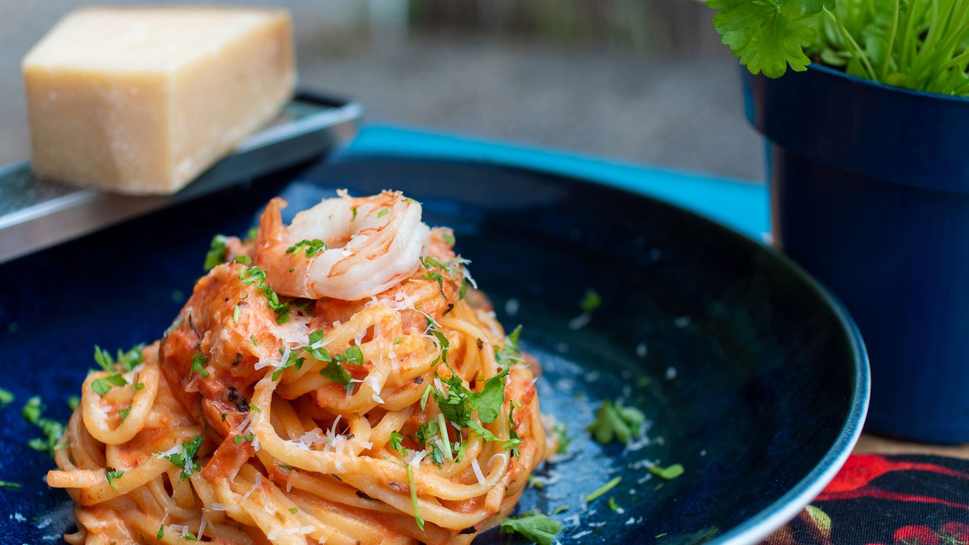 Verblüffend einfach: Spaghetti mit Garnelen und Knoblauch