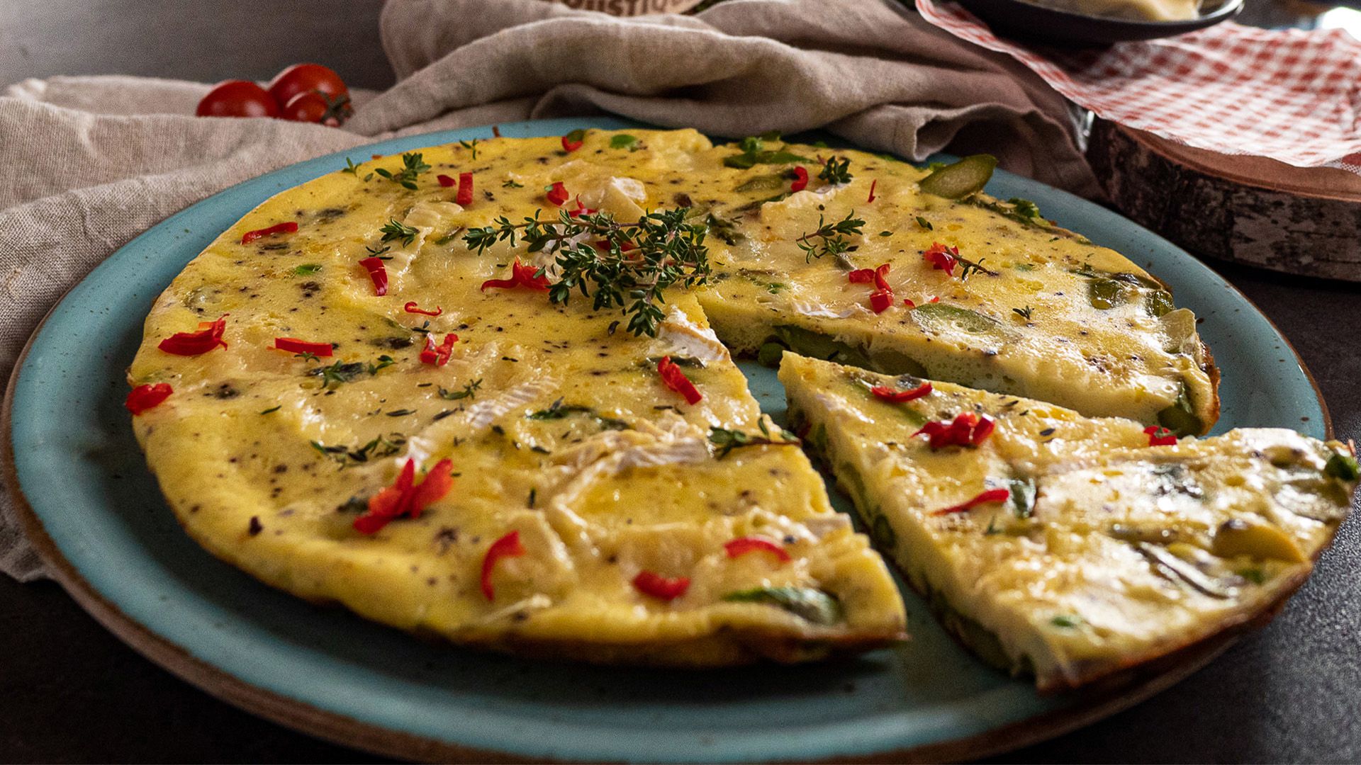 Davon nimmt man sich mehr! Spargel Frittata