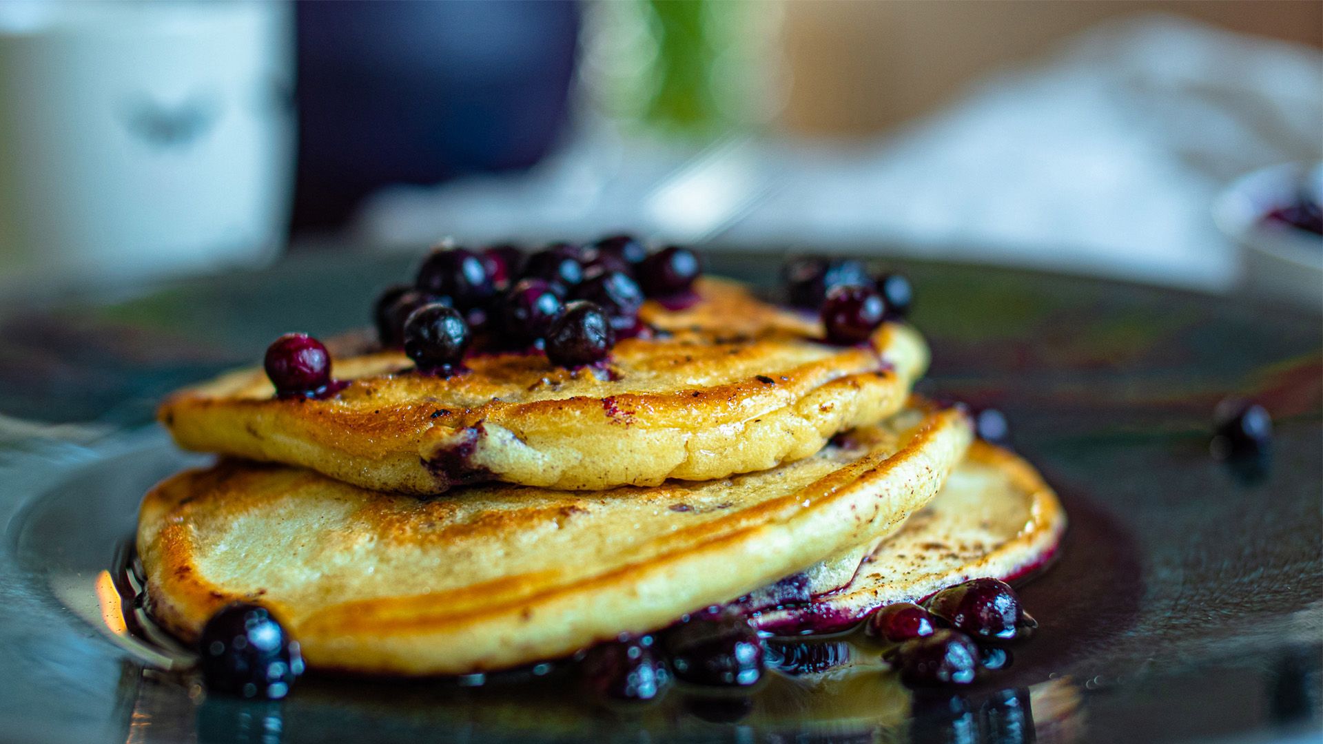 Pancakes mit Wilden Blaubeeren