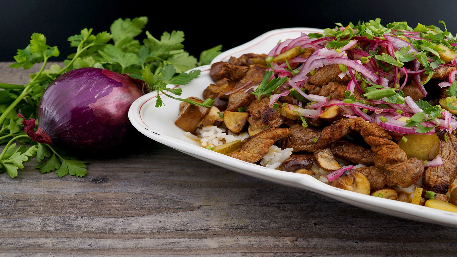 Schnelles Boeuf Stroganoff