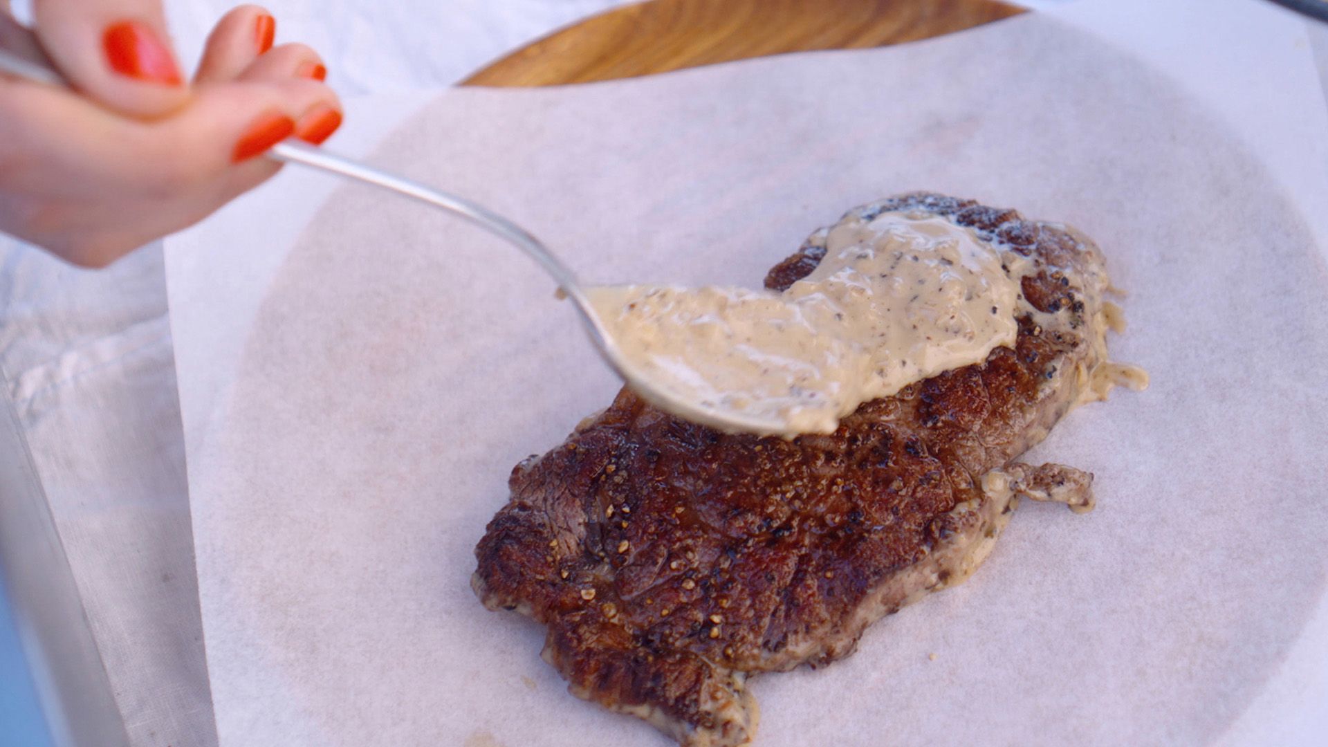 Pfeffersauce mit Steak