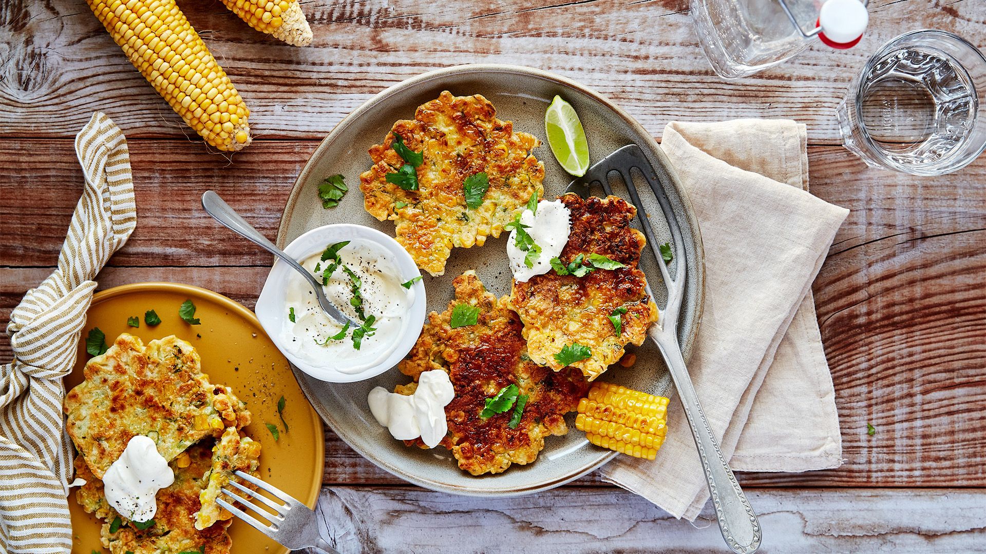 Günstig und Lecker. Knusprige Mais Puffer für zuhause