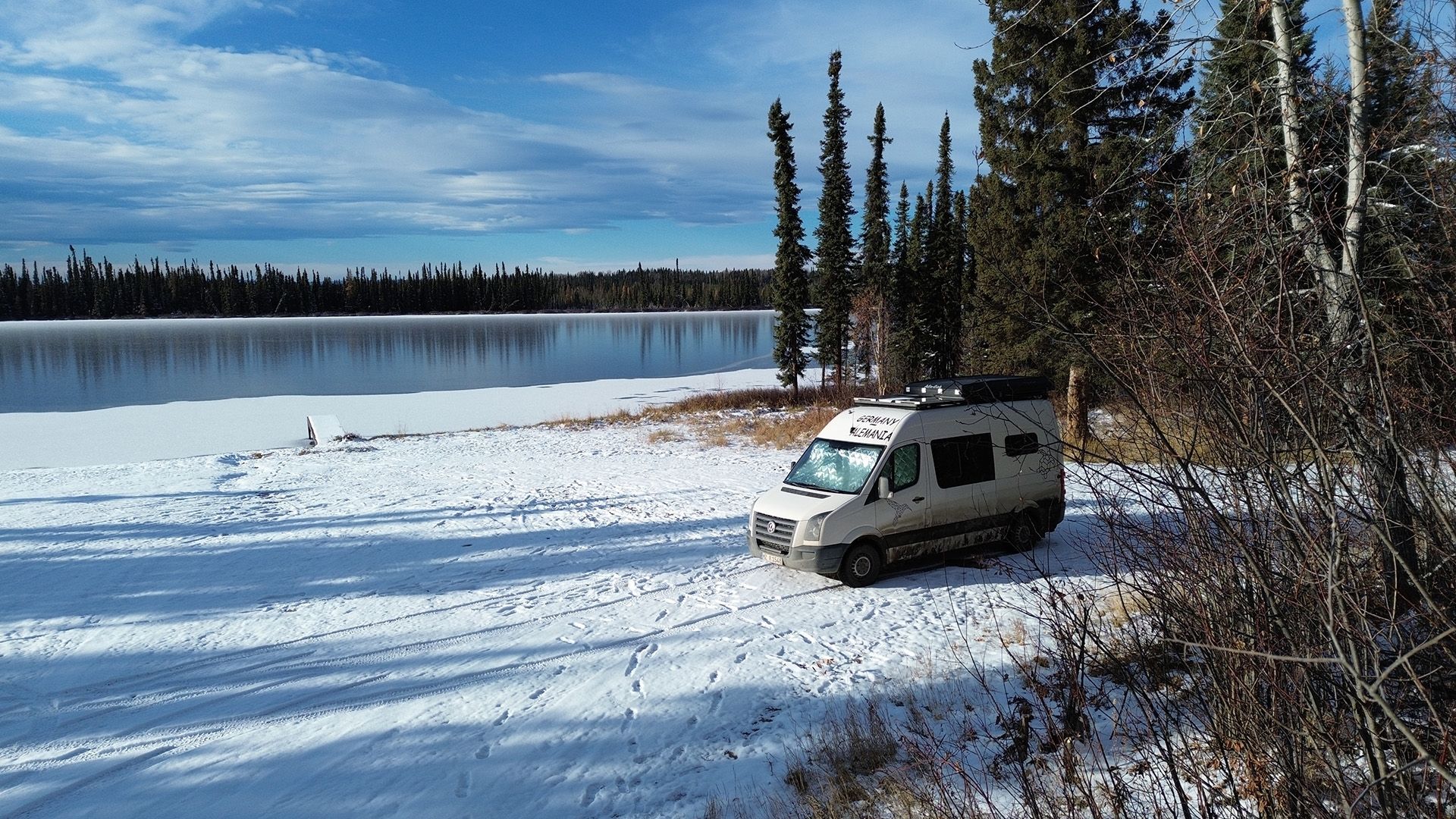 Wir leben im Camper im Winter in Kanada