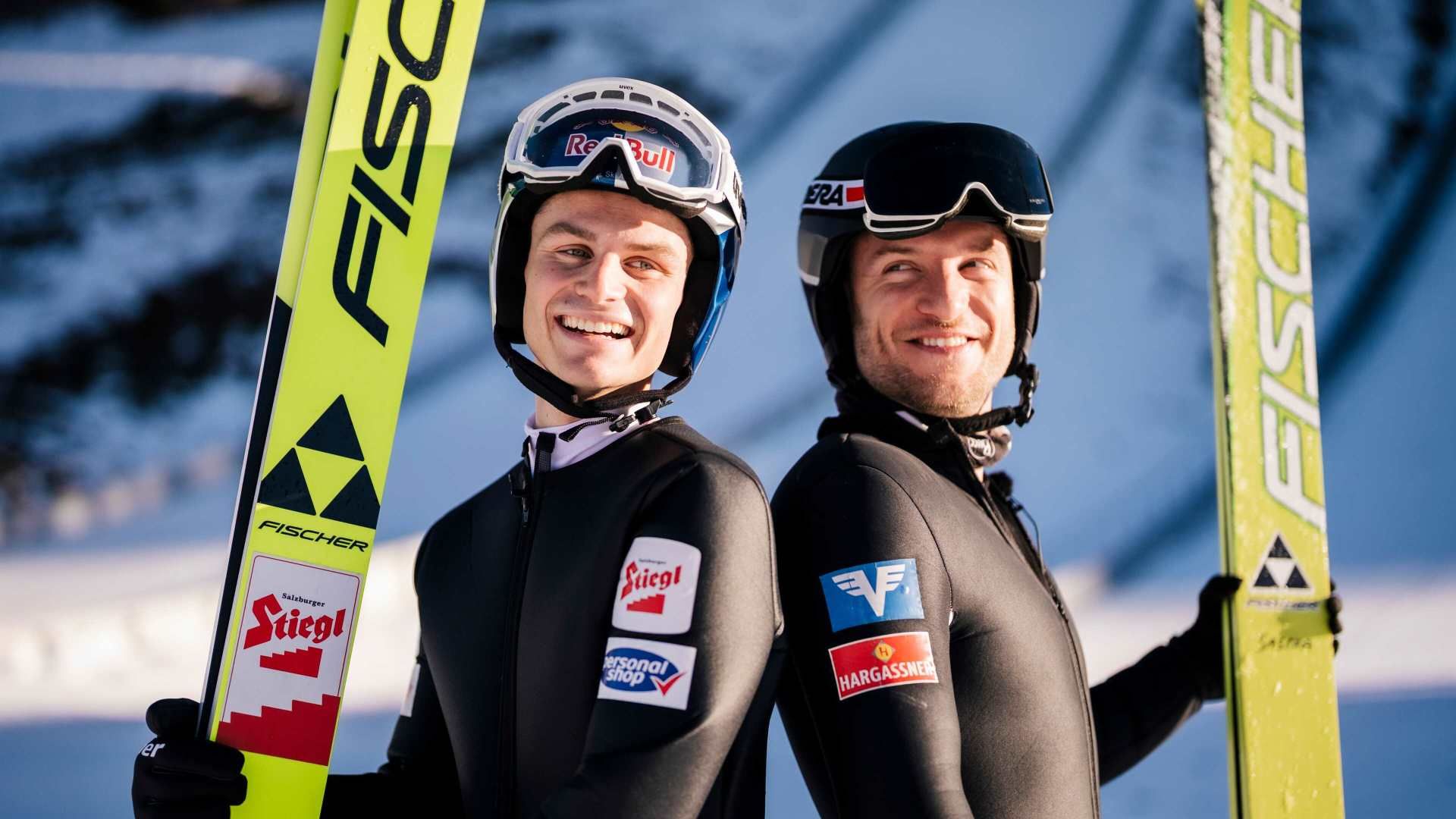 Sascha Huber vs. Johannes Lamparter: Skispringen