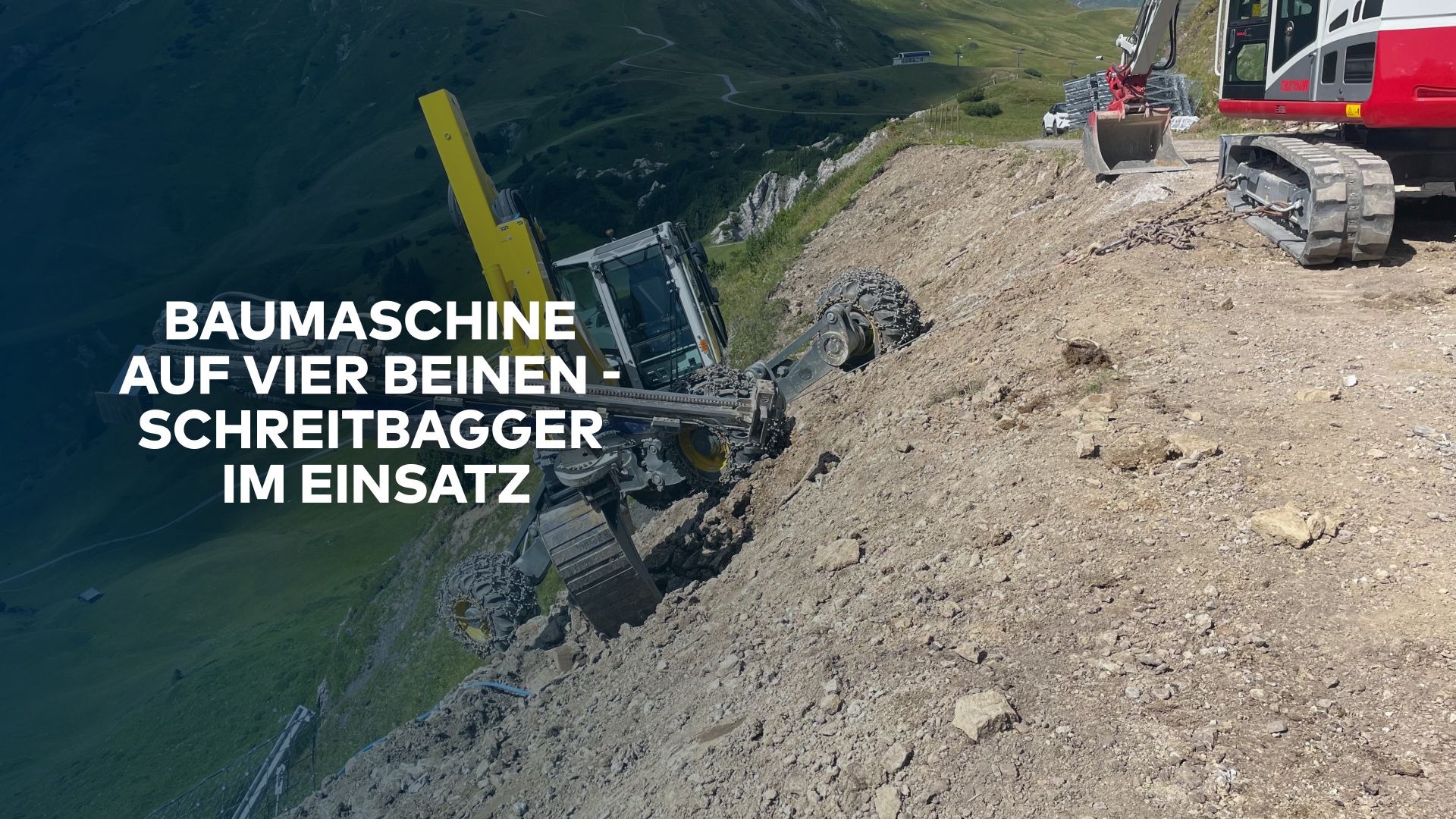 Baumaschine auf vier Beinen - Schreitbagger im Einsatz