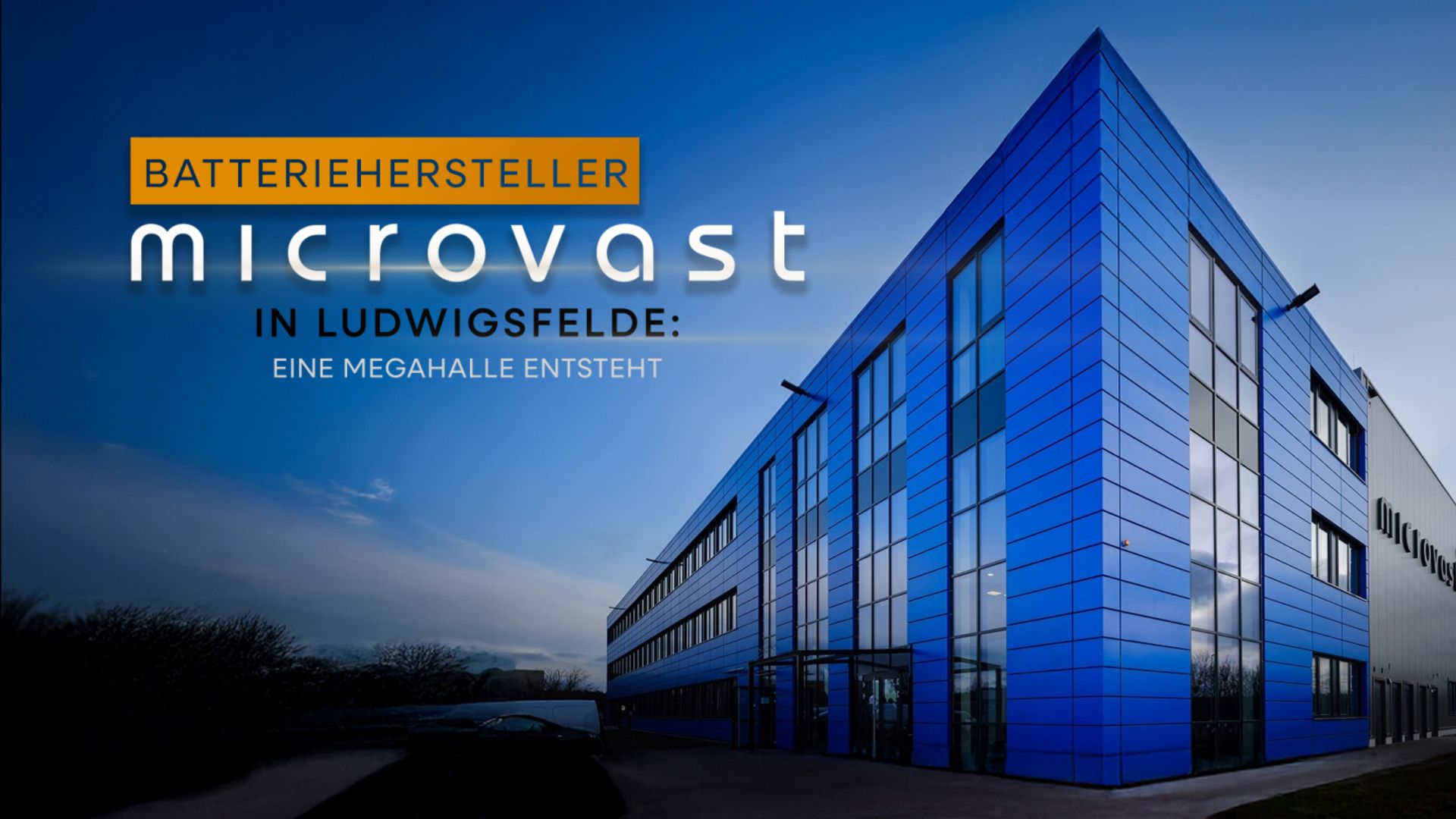 Batteriehersteller Microvast in Ludwigsfelde: Eine Megahalle entsteht