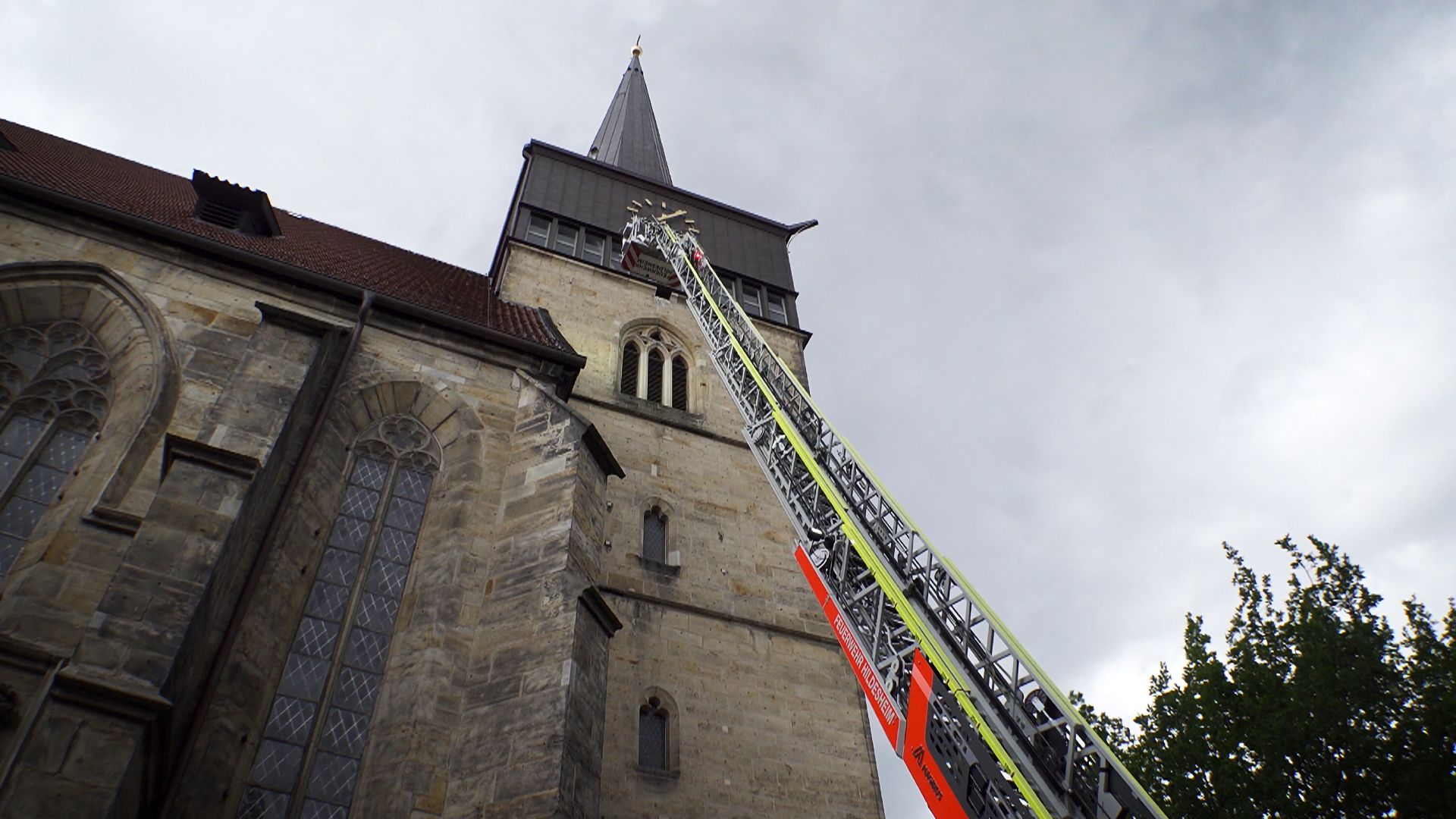 Rettung vom Kirchendach