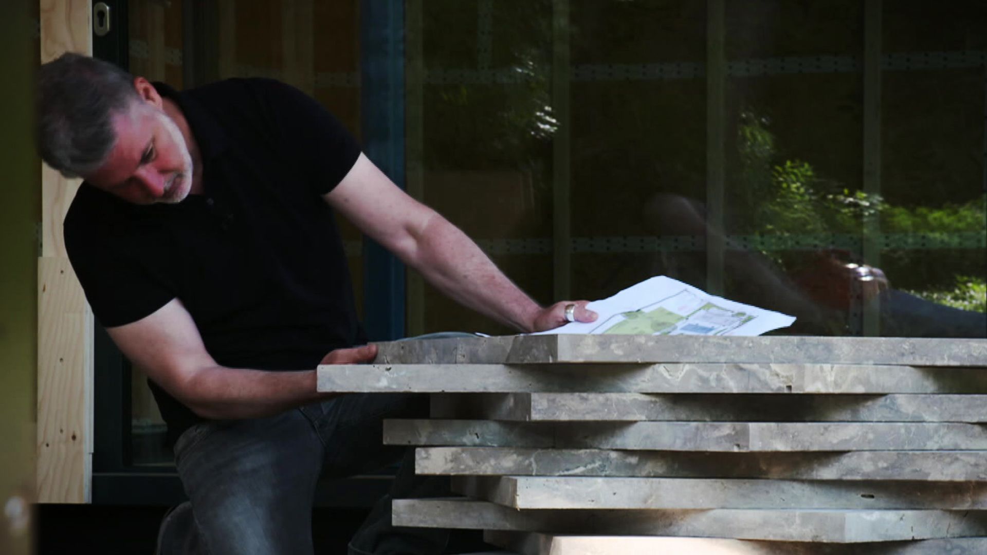 Ein Hanggarten in Oberbayern