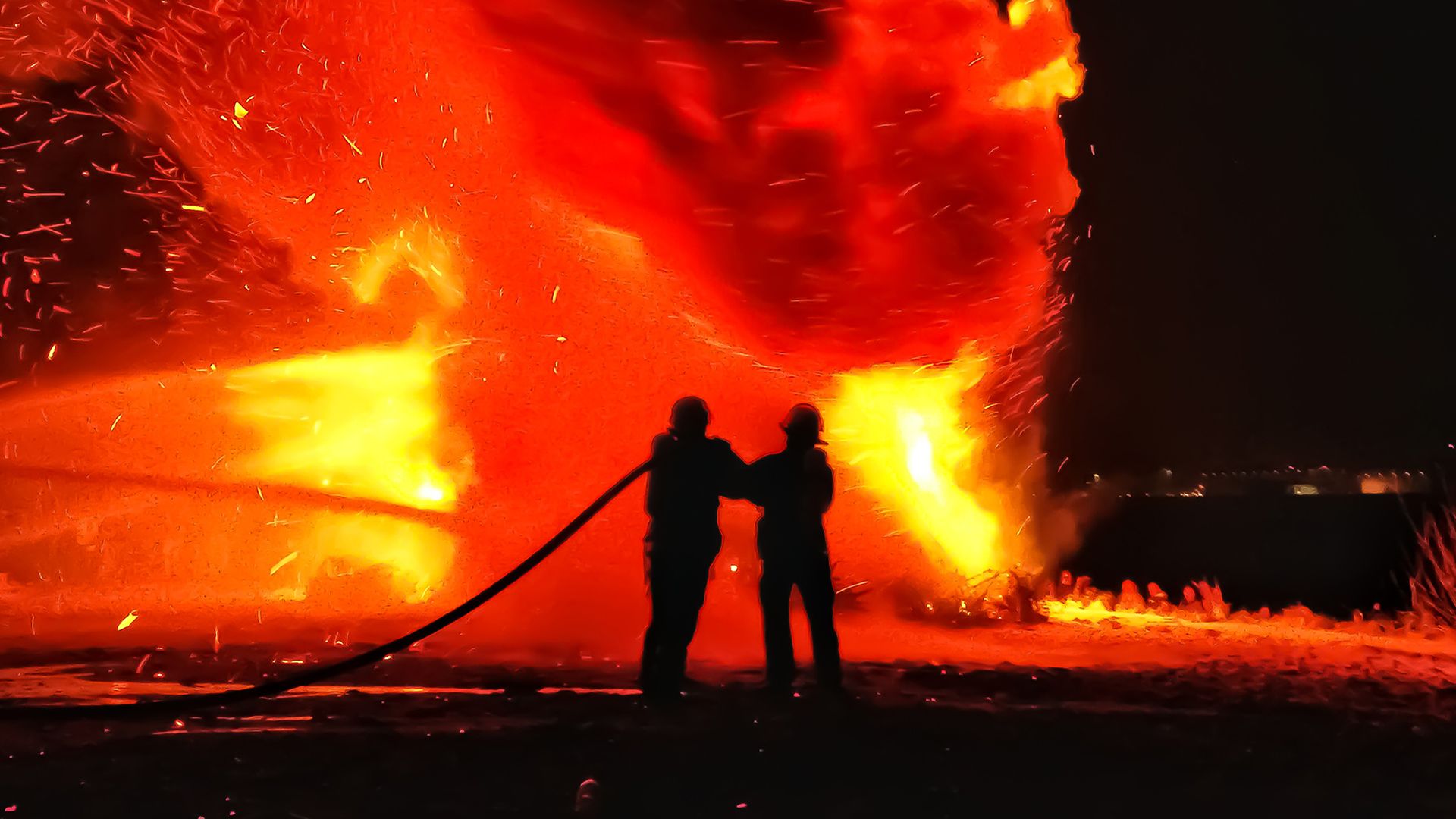 112: Feuerwehr im Einsatz
