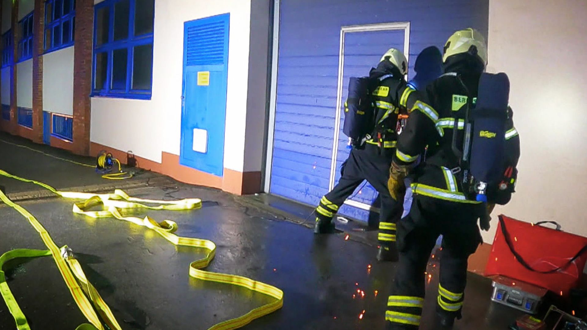 Feuer im Reihenhaus