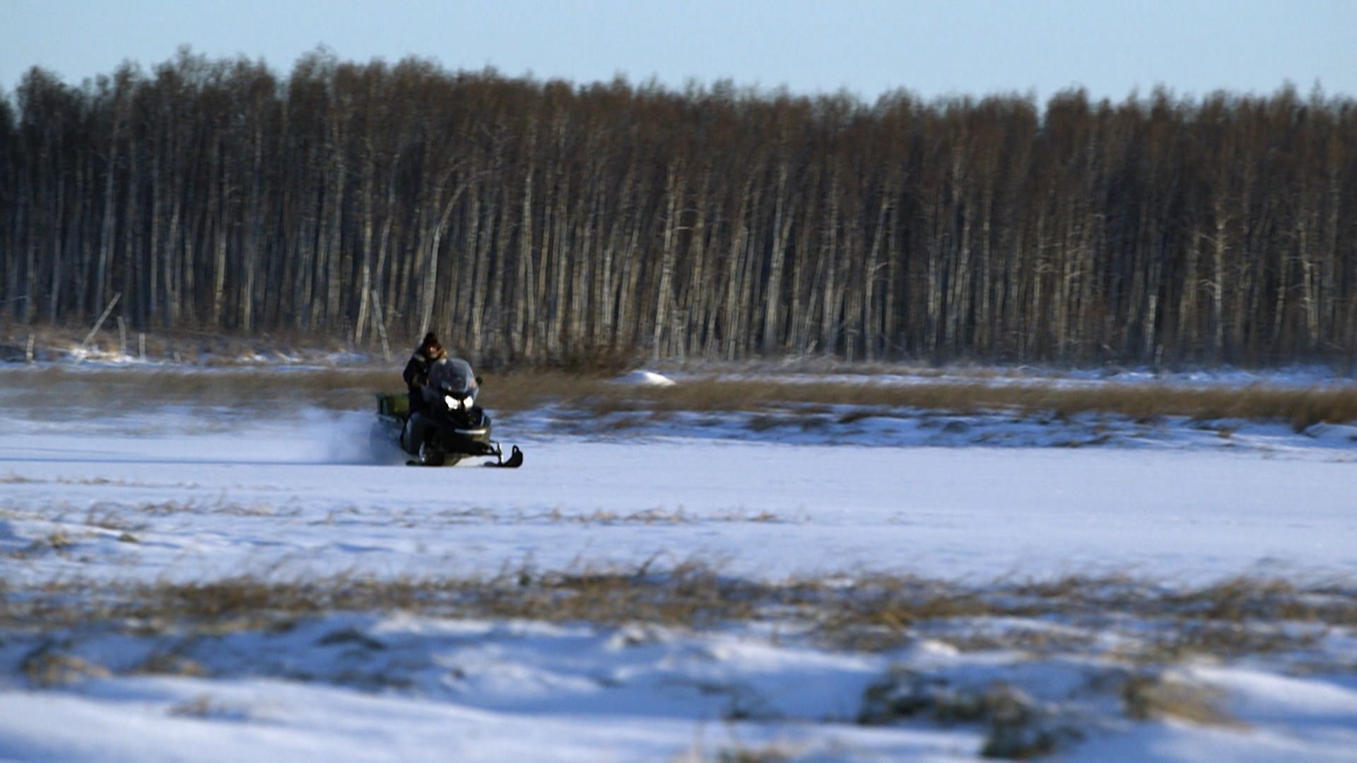 Eine Straße übers Eis