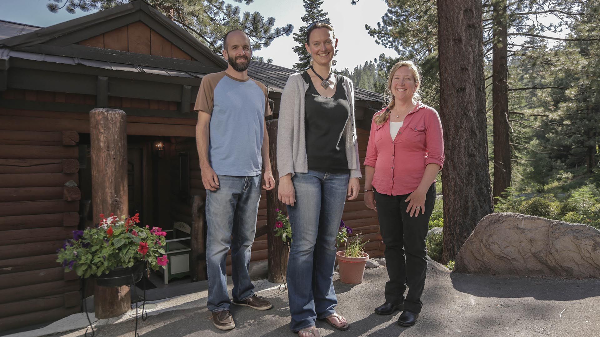 Ein Blockhaus am Lake Tahoe