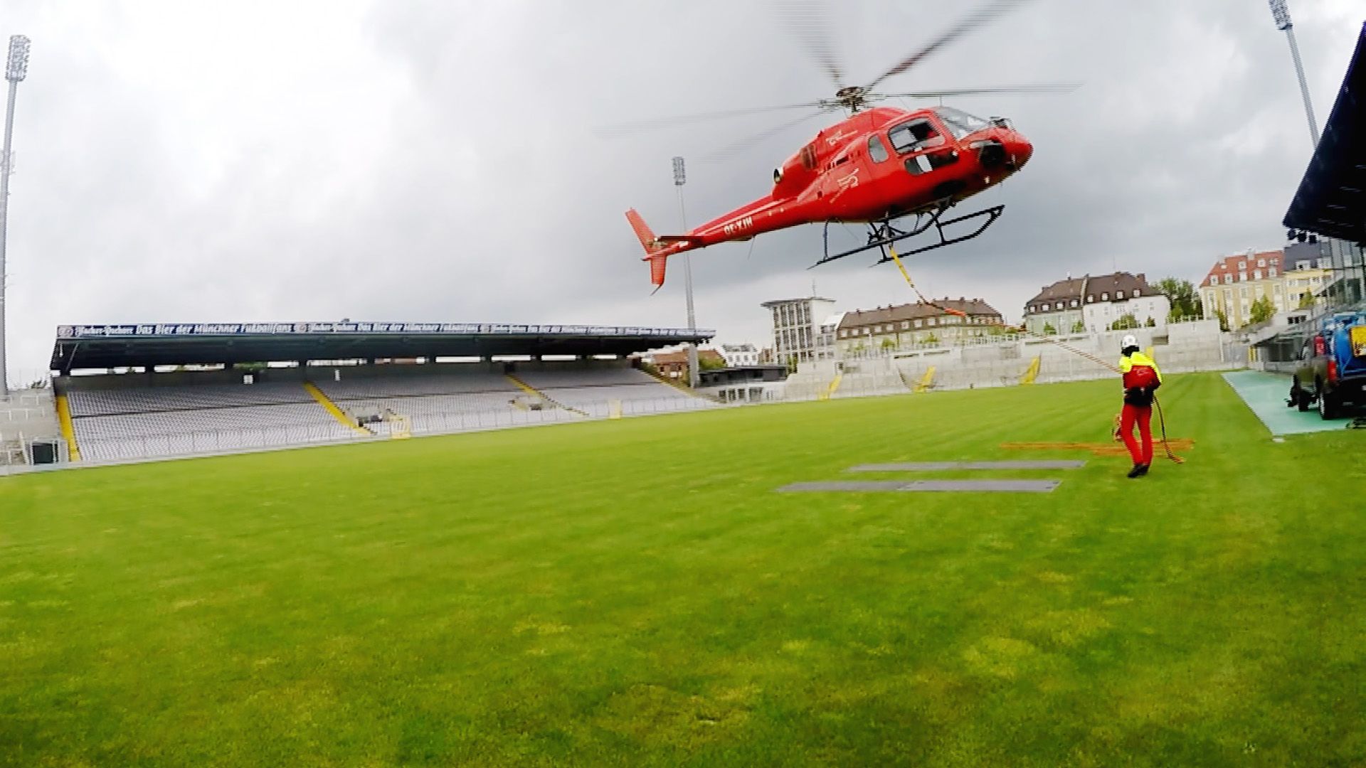 Einsatz im Fußballstadion