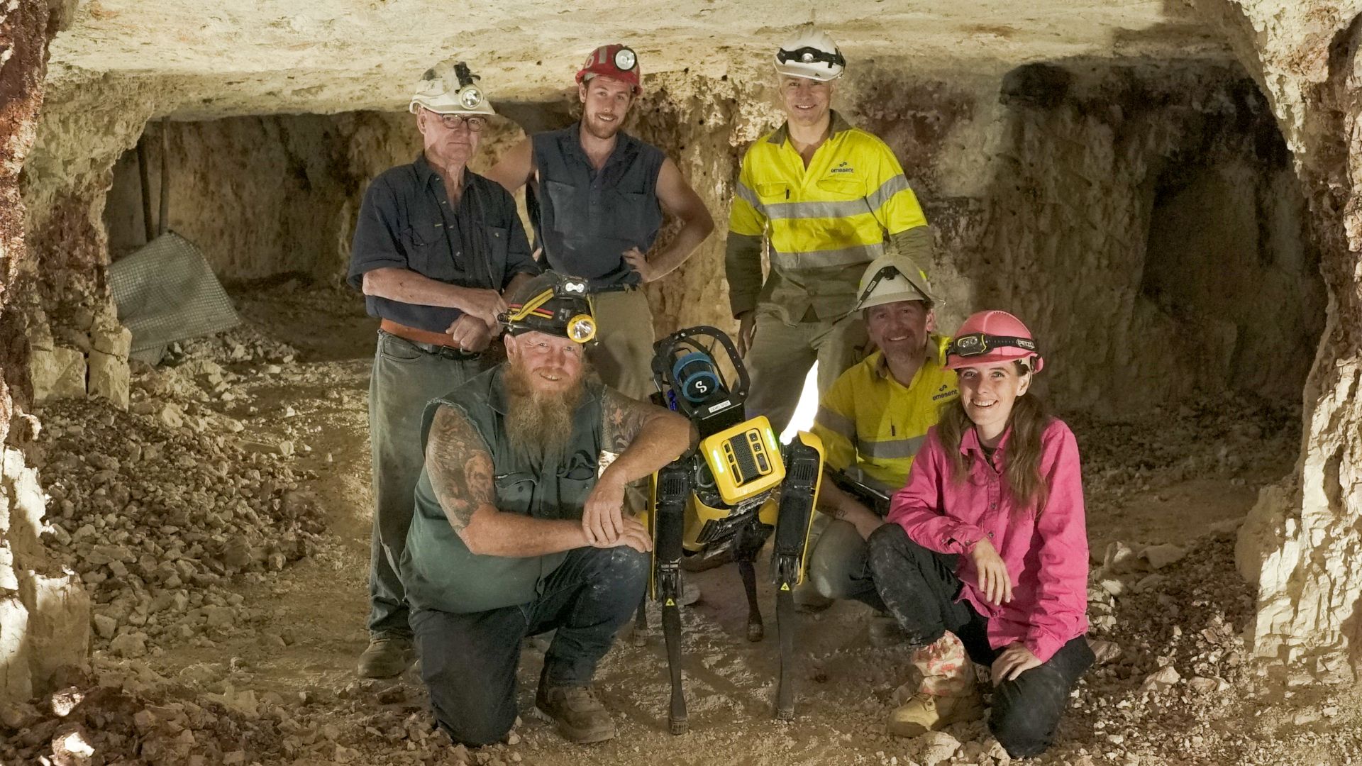 Ein Roboter in der Mine