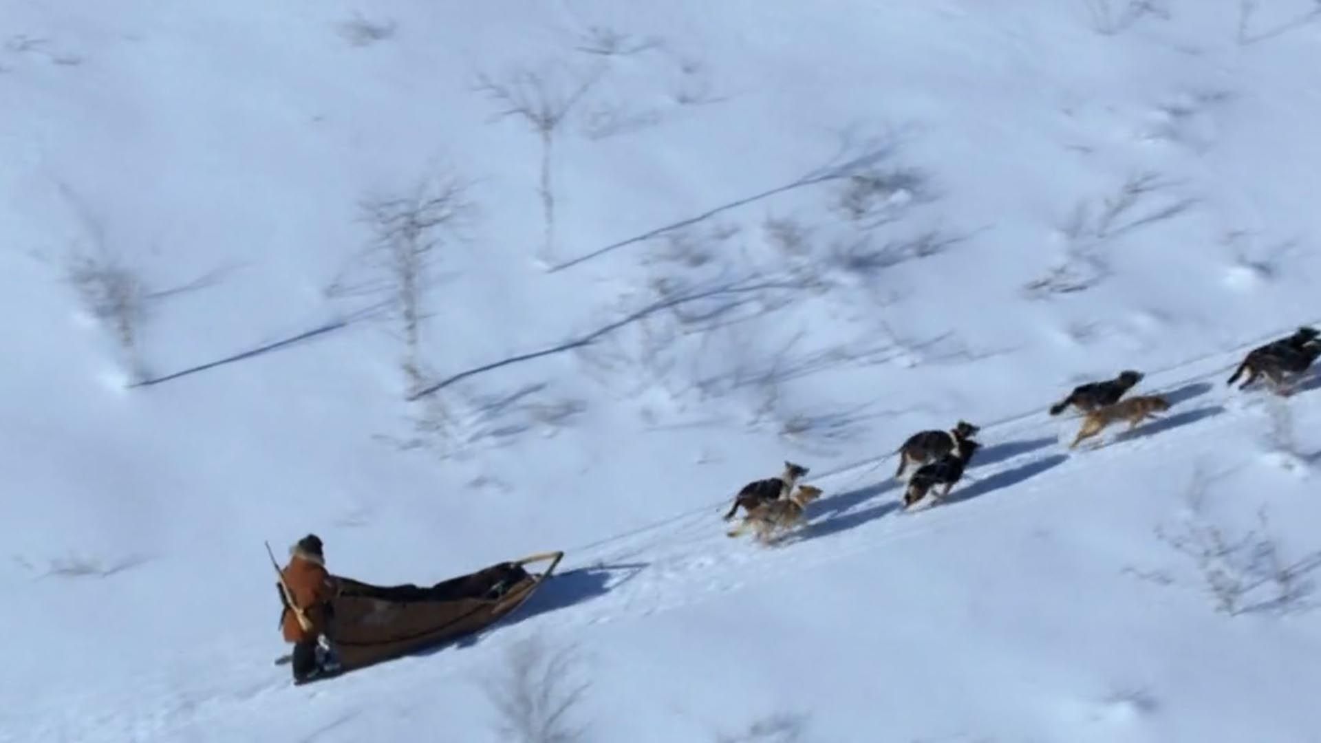 Blizzard über Tanana