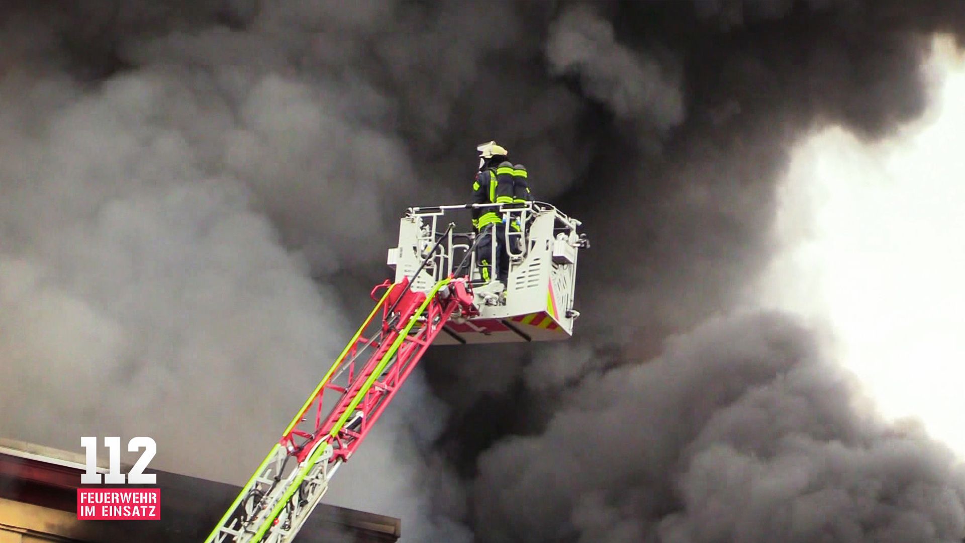 Großbrand im Stahlwerk