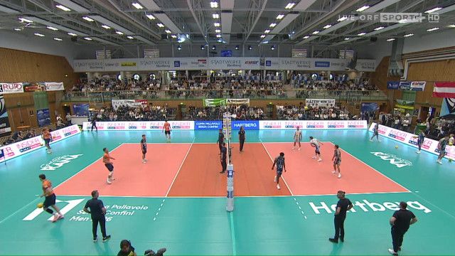 Volleyball Herren Internationales Turnier:Kleines Finale: Hartberg - Ljubljana