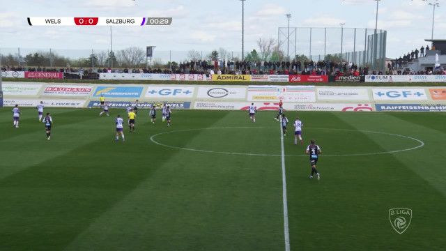 Fußball 2. Liga: Hertha Wels - Austria Salzburg (in voller Länge)
