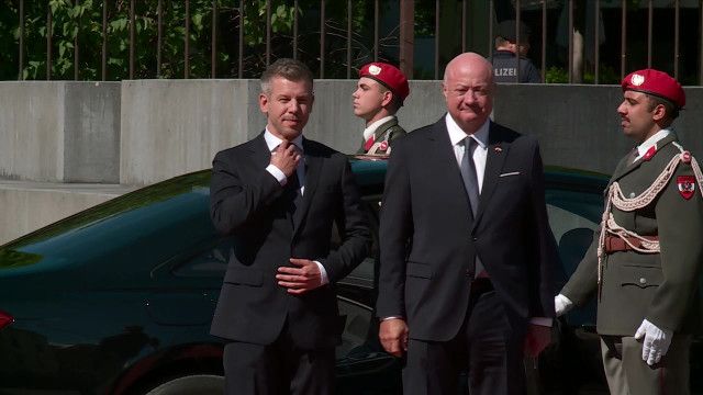 Begrüßung des ungarischen Ministerpräsidenten