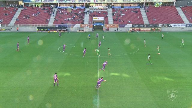 Fußball 2. Liga: Austria Klagenfurt - Austria Lustenau (in voller Länge)