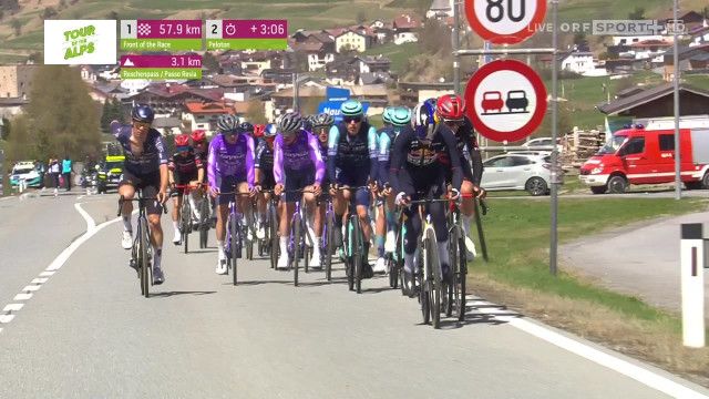 Radsport Tour of the Alps 2026: 2. Etappe: Telfs - Martell