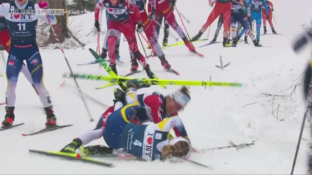 Langlauf-Weltcup: 20km Massenstart Freistil Damen aus Lake Placid