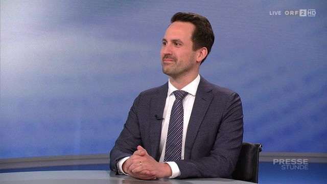 Pressestunde mit Bildungsminister Christoph Wiederkehr (NEOS)