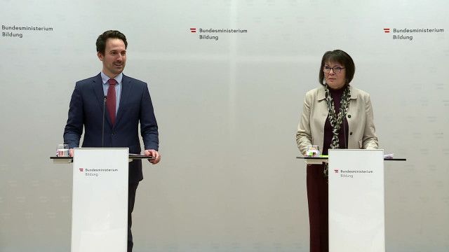 Pressekonferenz des Bildungsministeriums: "Details zu neuen Lehrplänen der AHS-Oberstufe"