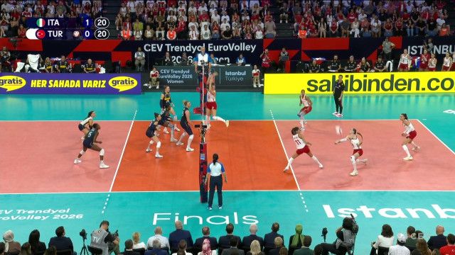 Volleyball-EM 2026 Damen: Finale aus Istanbul (in voller Länge)
