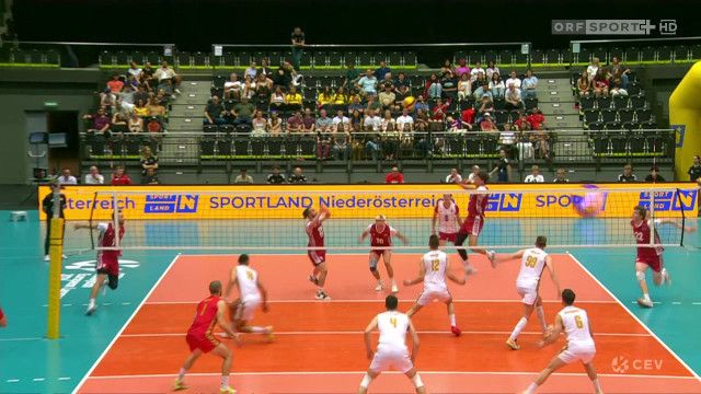 Volleyball EM-Qualifikation Herren 2028: Österreich - Montenegro, Highlights aus Schwechat