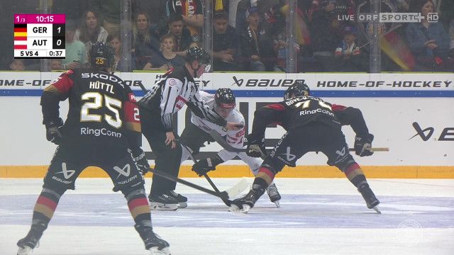 Eishockey Länderspiel: Deutschland - Österreich